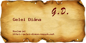 Gelei Diána névjegykártya