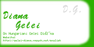 diana gelei business card